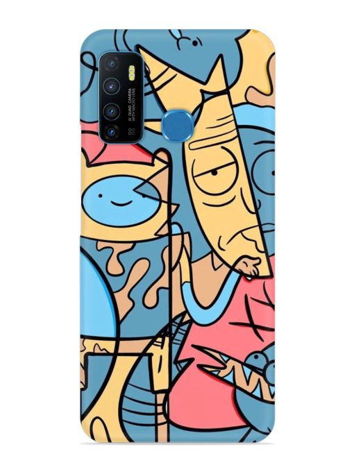 Silly Face Doodle Snap Case for Infinix Hot 9