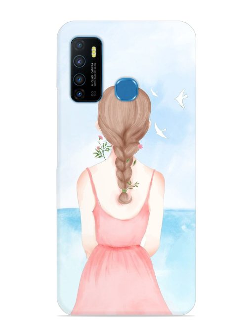 Watercolor Girl Vector Snap Case for Infinix Hot 9