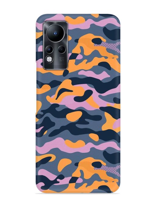 Camouflage Army Military English Orange Art Snap Case for Infinix Note 11 Zapvi