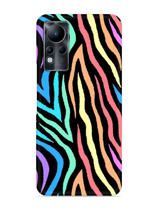 Colorful Abstract Zebra Snap Case for Infinix Note 11 Zapvi