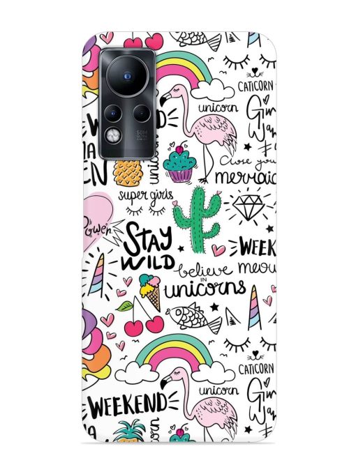 Unicorn Ice Cream Snap Case for Infinix Note 11 Zapvi