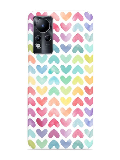 Seamless Colorful Watercolor Snap Case for Infinix Note 11