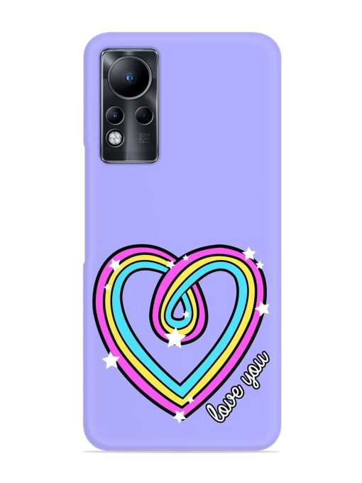 Colorful Rainbow Heart Snap Case for Infinix Note 11