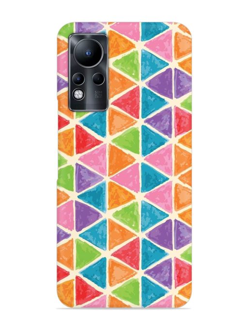 Seamless Colorful Isometric Snap Case for Infinix Note 11 Zapvi