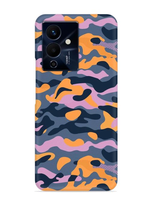 Camouflage Army Military English Orange Art Snap Case for Infinix Note 12 Pro (5G)