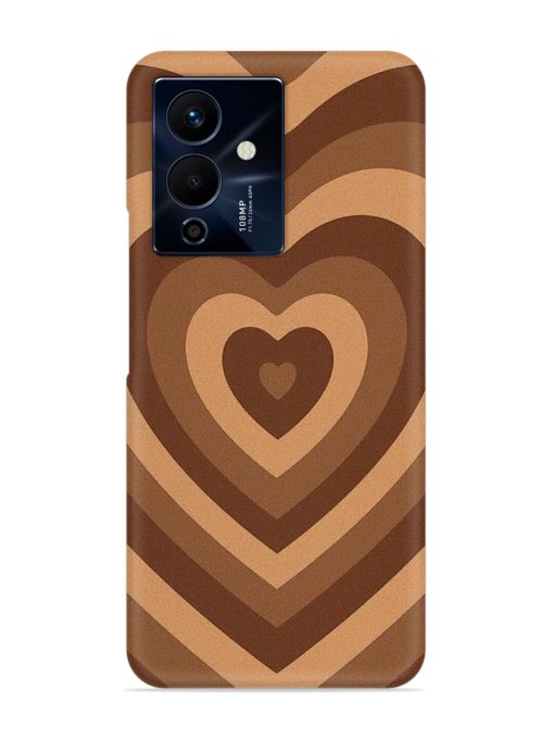 Brown Heart Snap Case for Infinix Note 12 Pro (5G) Zapvi