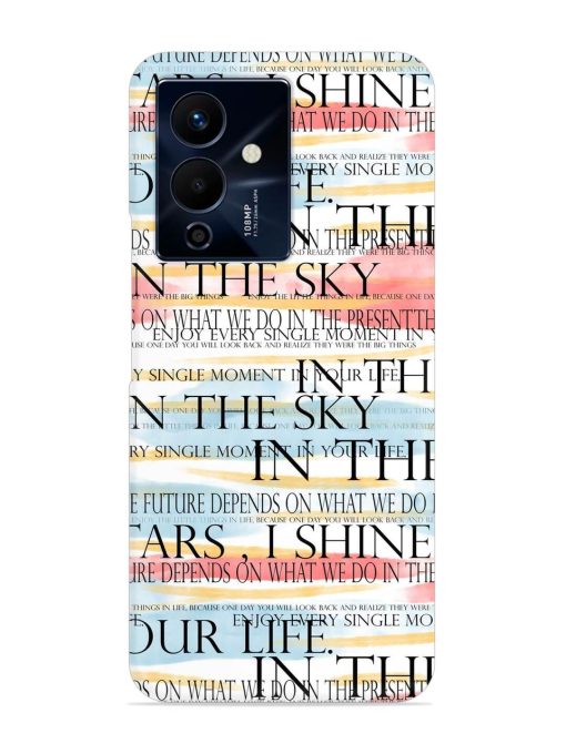 Seamless Slogans Pattern Snap Case for Infinix Note 12 Pro (5G) Zapvi