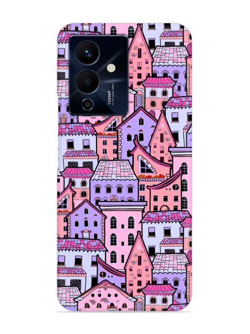 Seamless Pattern Houses Snap Case for Infinix Note 12 Pro (5G) Zapvi