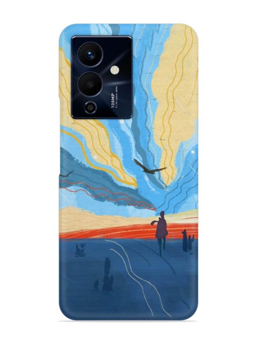 Minimal Abstract Landscape Snap Case for Infinix Note 12 Pro (5G)