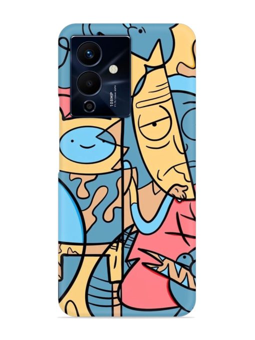 Silly Face Doodle Snap Case for Infinix Note 12 Pro (5G)