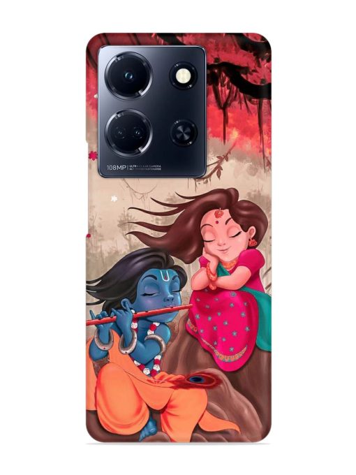 Radhe Krishna Water Art Snap Case for Infinix Note 30 (5G) Zapvi