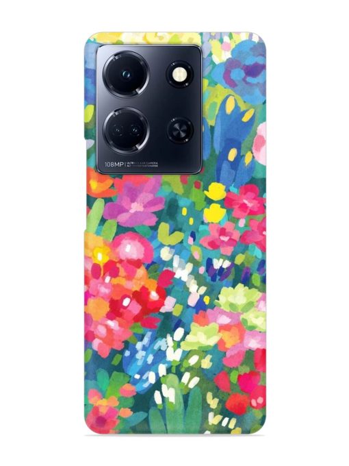 Watercolor Flower Art Snap Case for Infinix Note 30 (5G) Zapvi