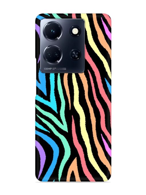 Colorful Abstract Zebra Snap Case for Infinix Note 30 (5G)