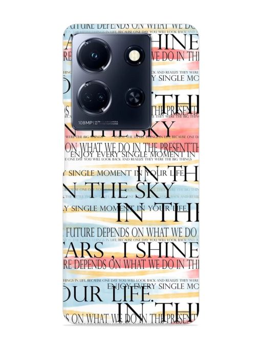 Seamless Slogans Pattern Snap Case for Infinix Note 30 (5G) Zapvi