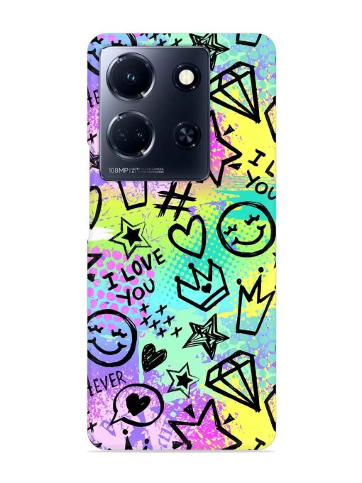 Bright Seamless Pattern Snap Case for Infinix Note 30 (5G) Zapvi