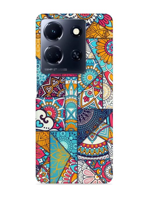 Patchwork Pattern Vintage Snap Case for Infinix Note 30 (5G) Zapvi