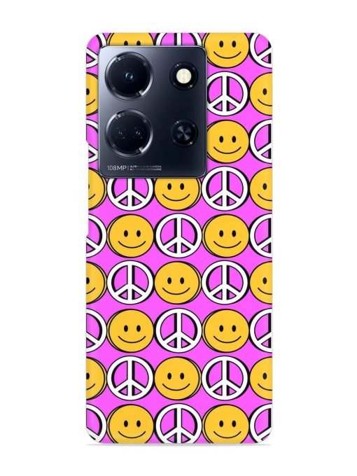 Smiley Face Peace Snap Case for Infinix Note 30 (5G) Zapvi