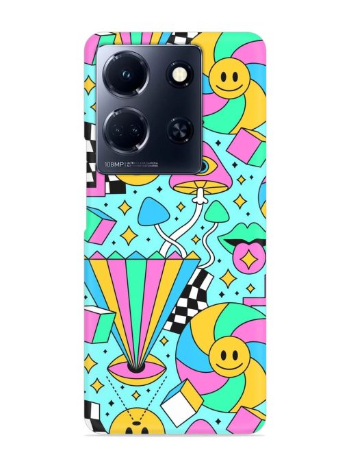 Trippy Rainbow 60S Snap Case for Infinix Note 30 (5G) Zapvi