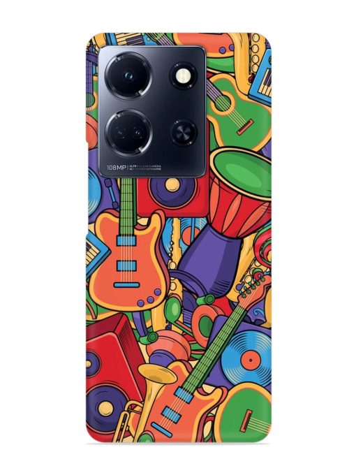 Colorful Music Art Snap Case for Infinix Note 30 (5G) Zapvi