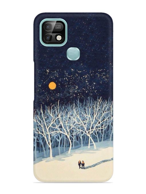 Full Moon Snowshoe Tour Snap Case for Infinix Smart 5 Pro Zapvi