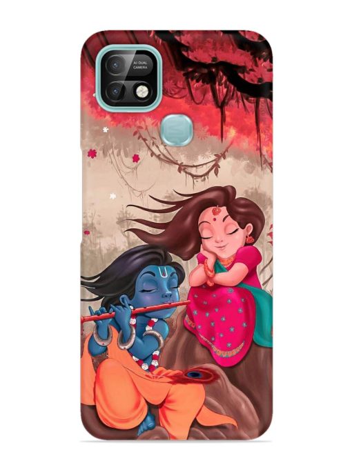 Radhe Krishna Water Art Snap Case for Infinix Smart 5 Pro Zapvi