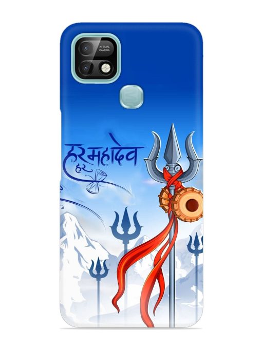 Har Har Mahadev Trishul Snap Case for Infinix Smart 5 Pro Zapvi