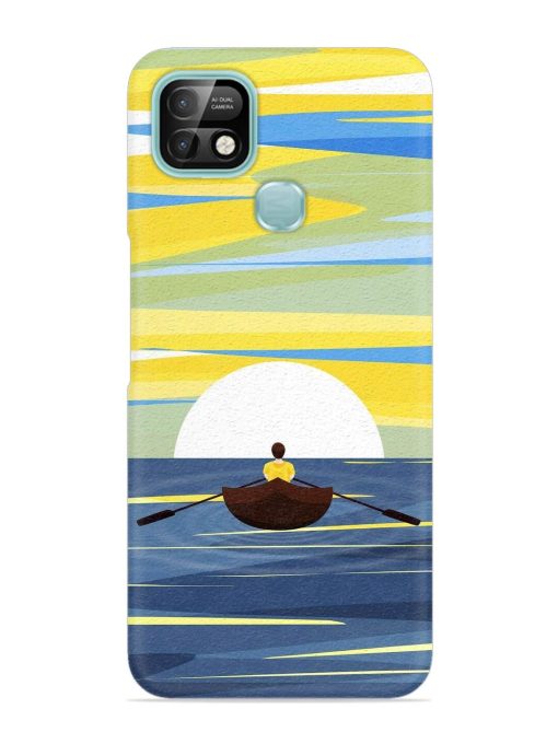 Rowing Person Ferry Paddle Snap Case for Infinix Smart 5 Pro Zapvi