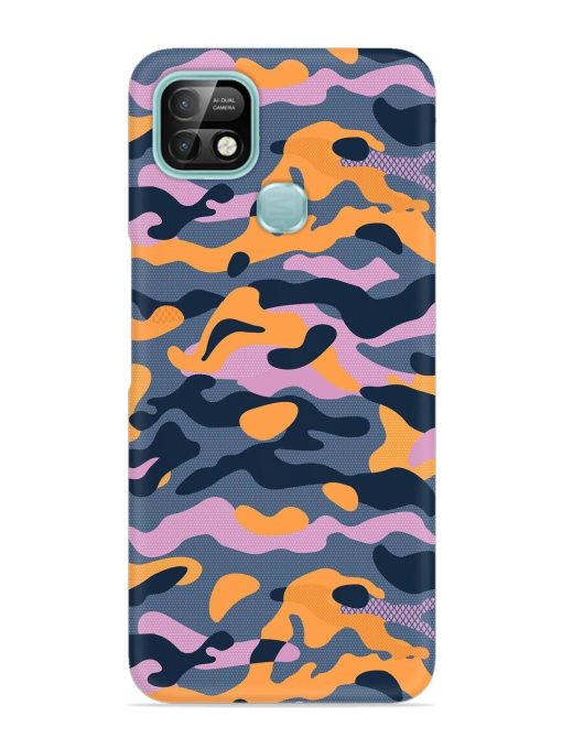 Camouflage Army Military English Orange Art Snap Case for Infinix Smart 5 Pro Zapvi