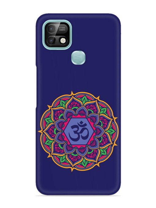 Om Mandala Art Blue Snap Case for Infinix Smart 5 Pro Zapvi