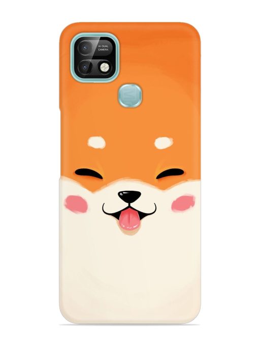 Cute Dog Face Vector Snap Case for Infinix Smart 5 Pro Zapvi