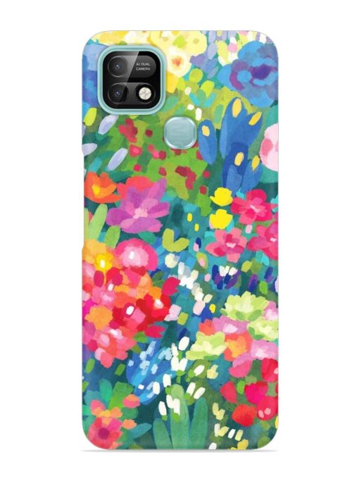 Watercolor Flower Art Snap Case for Infinix Smart 5 Pro Zapvi