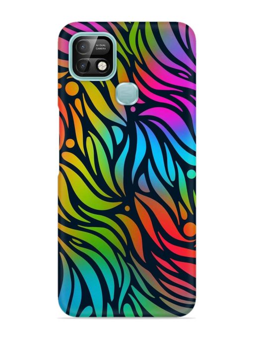 Abstract Leaf Design Snap Case for Infinix Smart 5 Pro Zapvi