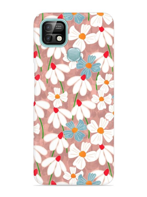 Abstract Petal Flowers Snap Case for Infinix Smart 5 Pro Zapvi