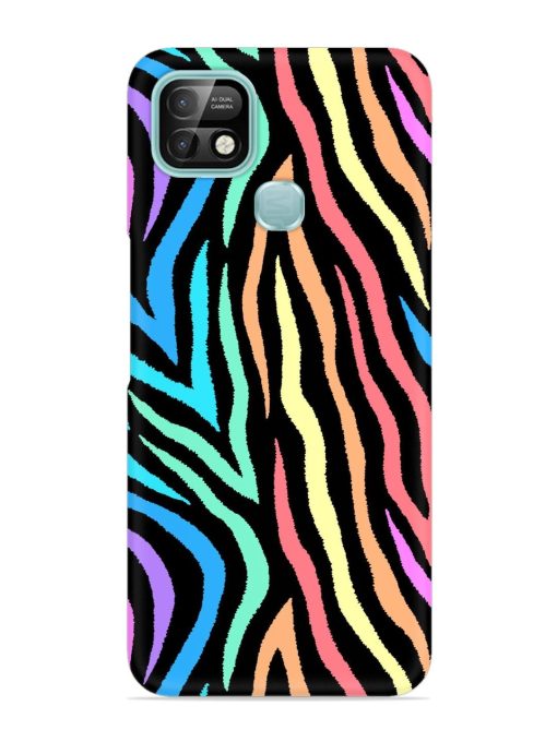 Colorful Abstract Zebra Snap Case for Infinix Smart 5 Pro Zapvi