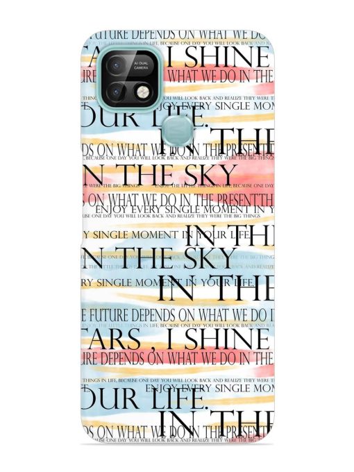 Seamless Slogans Pattern Snap Case for Infinix Smart 5 Pro Zapvi