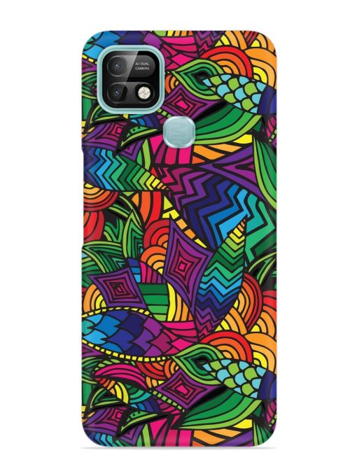 Abstract Multicolor Seamless Snap Case for Infinix Smart 5 Pro Zapvi