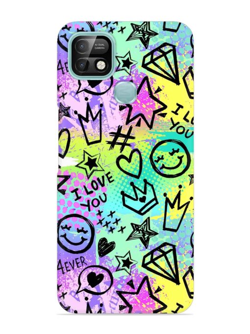 Bright Seamless Pattern Snap Case for Infinix Smart 5 Pro Zapvi