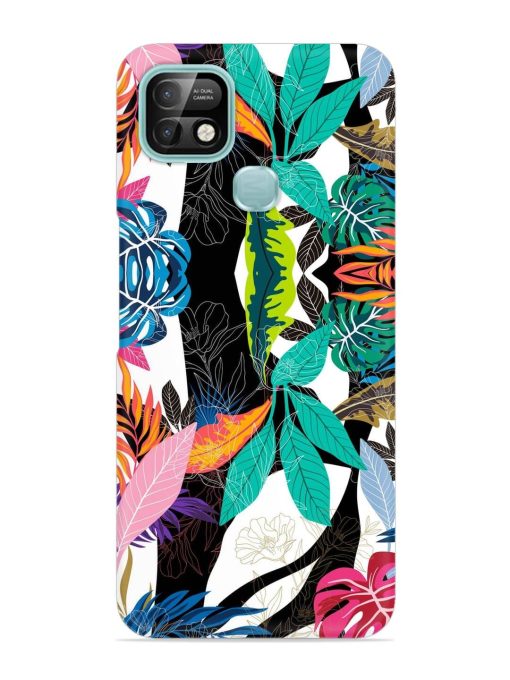 Floral Pattern Bright Snap Case for Infinix Smart 5 Pro Zapvi