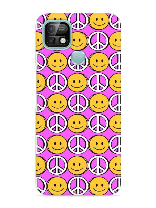 Smiley Face Peace Snap Case for Infinix Smart 5 Pro Zapvi