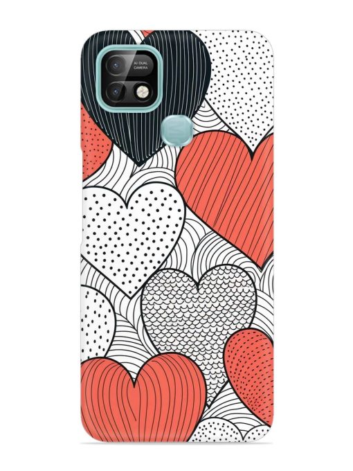 Girly Heart Seamless Snap Case for Infinix Smart 5 Pro Zapvi