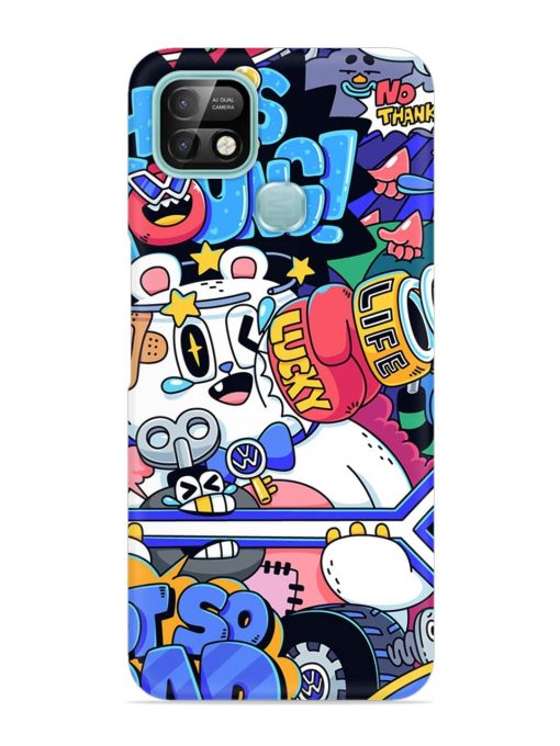 Universal Doodle Snap Case for Infinix Smart 5 Pro Zapvi