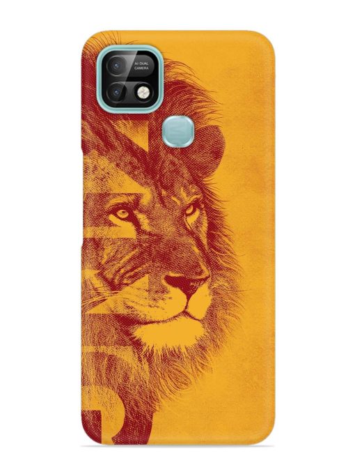 Gold Lion Crown Art Snap Case for Infinix Smart 5 Pro Zapvi