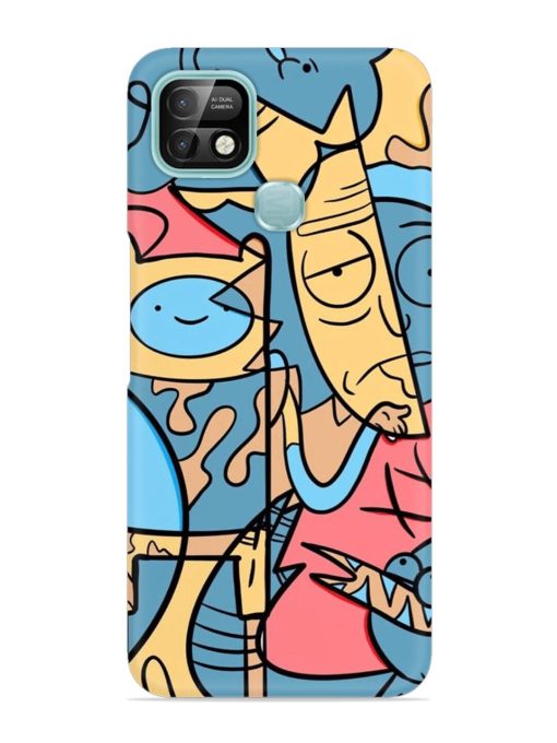 Silly Face Doodle Snap Case for Infinix Smart 5 Pro Zapvi