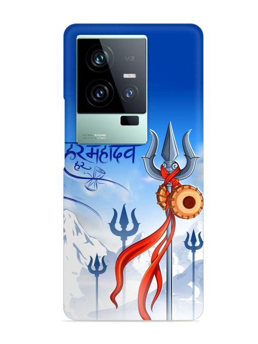 Har Har Mahadev Trishul Snap Case for Iqoo 11 (5G) Zapvi