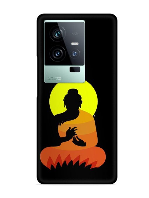 Buddha Art Black Snap Case for Iqoo 11 (5G) Zapvi