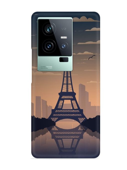 France Paris Eiffel Tower Gradient Snap Case for Iqoo 11 (5G) Zapvi