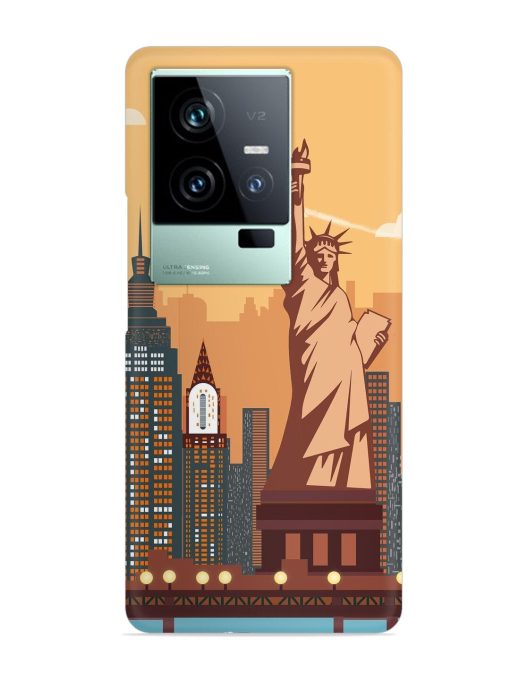 New York Statue Of Liberty Architectural Scenery Snap Case for Iqoo 11 (5G) Zapvi