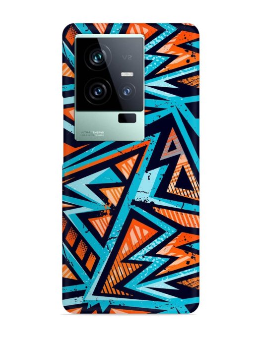 Abstract Seamless Grunge Snap Case for Iqoo 11 (5G) Zapvi