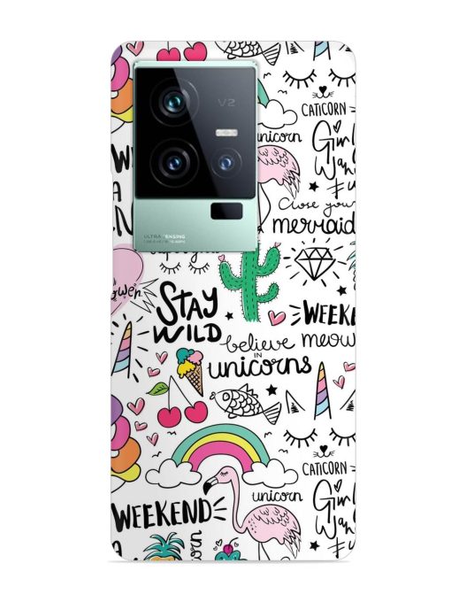 Unicorn Ice Cream Snap Case for Iqoo 11 (5G) Zapvi