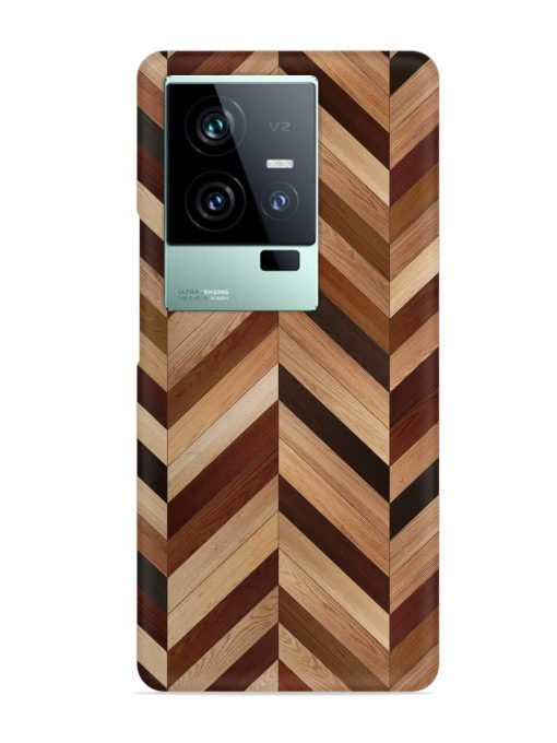 Seamless Wood Parquet Snap Case for Iqoo 11 (5G) Zapvi